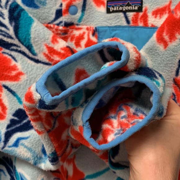 EXC Patagonia Synchilla Fleece Manoa Dusk Blue Women’s M Lightweight Snap-T 2015 - Picture 8 of 15